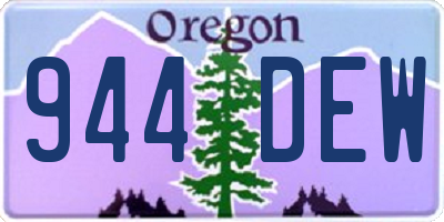 OR license plate 944DEW