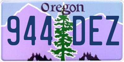 OR license plate 944DEZ