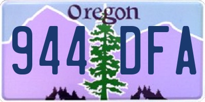 OR license plate 944DFA
