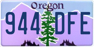 OR license plate 944DFE