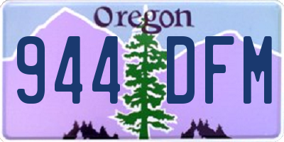 OR license plate 944DFM