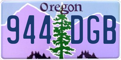 OR license plate 944DGB