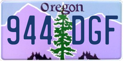 OR license plate 944DGF