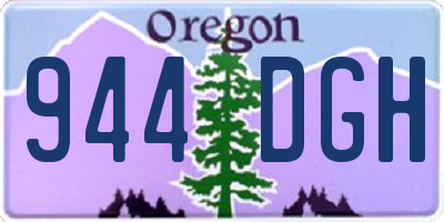 OR license plate 944DGH