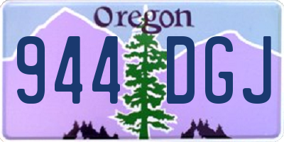 OR license plate 944DGJ