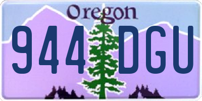 OR license plate 944DGU
