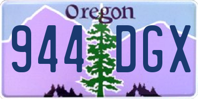 OR license plate 944DGX