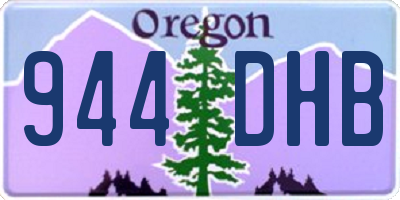 OR license plate 944DHB