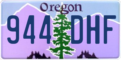 OR license plate 944DHF