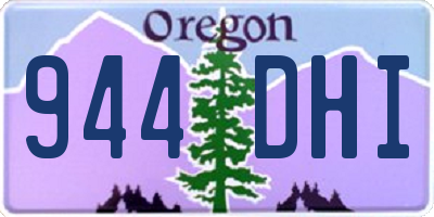 OR license plate 944DHI