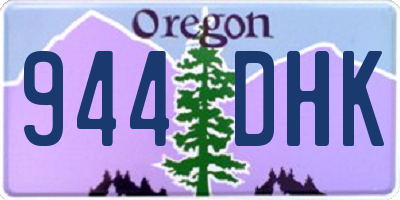 OR license plate 944DHK