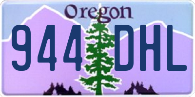 OR license plate 944DHL