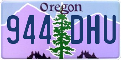 OR license plate 944DHU