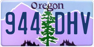 OR license plate 944DHV
