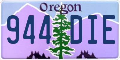 OR license plate 944DIE