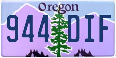 OR license plate 944DIF