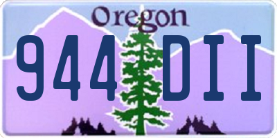 OR license plate 944DII