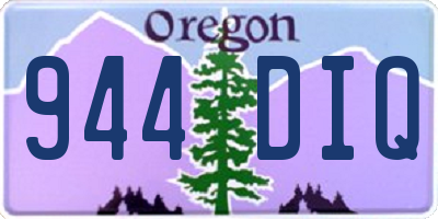 OR license plate 944DIQ