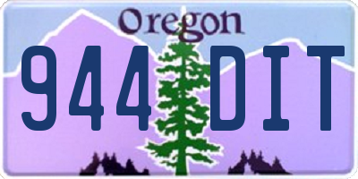 OR license plate 944DIT