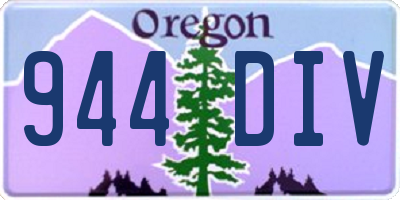 OR license plate 944DIV