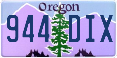 OR license plate 944DIX