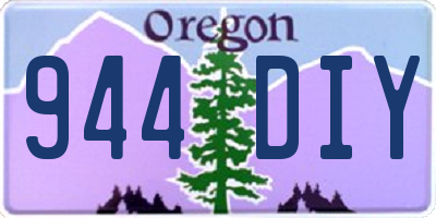 OR license plate 944DIY
