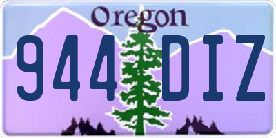 OR license plate 944DIZ