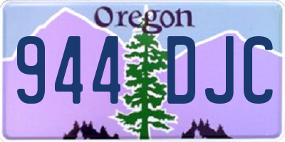 OR license plate 944DJC