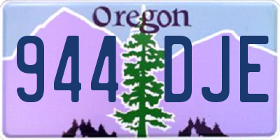 OR license plate 944DJE