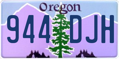 OR license plate 944DJH