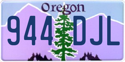 OR license plate 944DJL