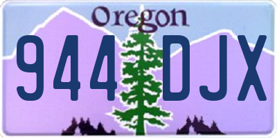 OR license plate 944DJX
