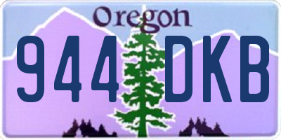 OR license plate 944DKB