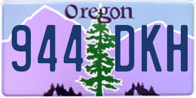 OR license plate 944DKH