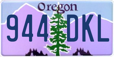 OR license plate 944DKL