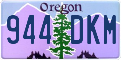 OR license plate 944DKM