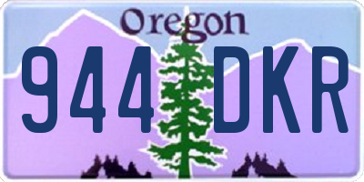 OR license plate 944DKR