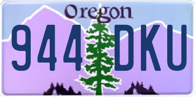 OR license plate 944DKU