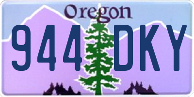 OR license plate 944DKY