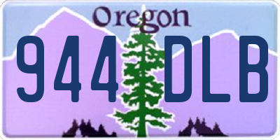 OR license plate 944DLB
