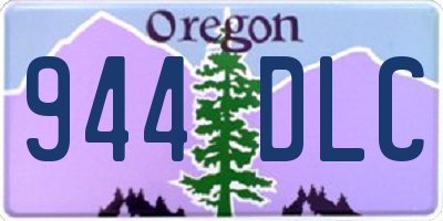 OR license plate 944DLC