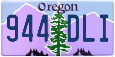 OR license plate 944DLI