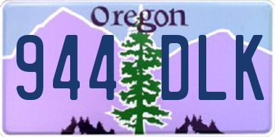 OR license plate 944DLK