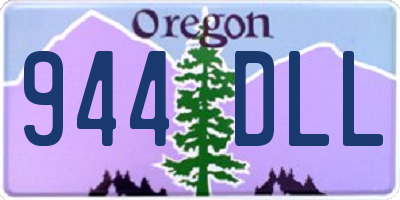 OR license plate 944DLL