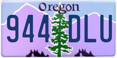 OR license plate 944DLU