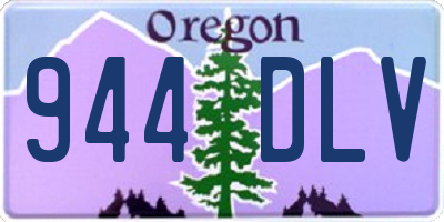 OR license plate 944DLV