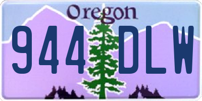 OR license plate 944DLW