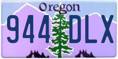 OR license plate 944DLX
