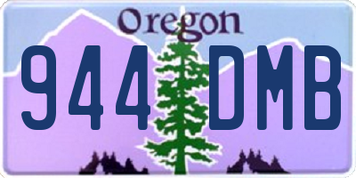 OR license plate 944DMB