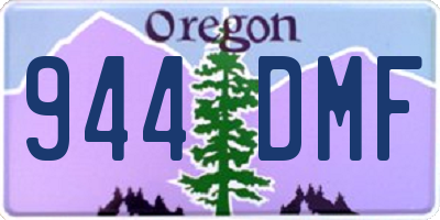 OR license plate 944DMF